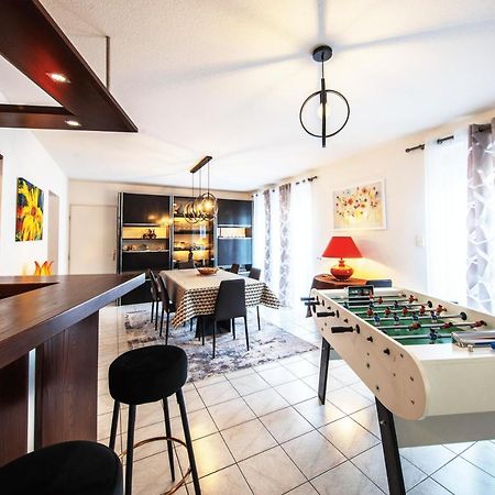 La Coquette ! Maison Au Coeur De La Bresse Avec Veranda Barbecue Garage Baby-Foot Et Barre De Son מראה חיצוני תמונה